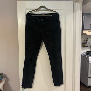 Ripped, black lucky brand Lolita skinny jeans